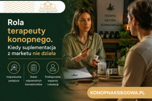 Rola terapeuty konopnego. Kiedy suplementacja z marketu nie działa